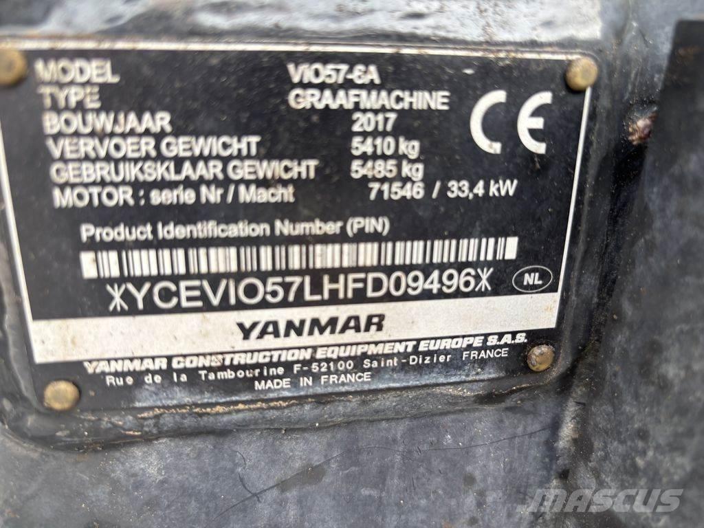 Yanmar VIO57 Mini excavators < 7t (Mini diggers)