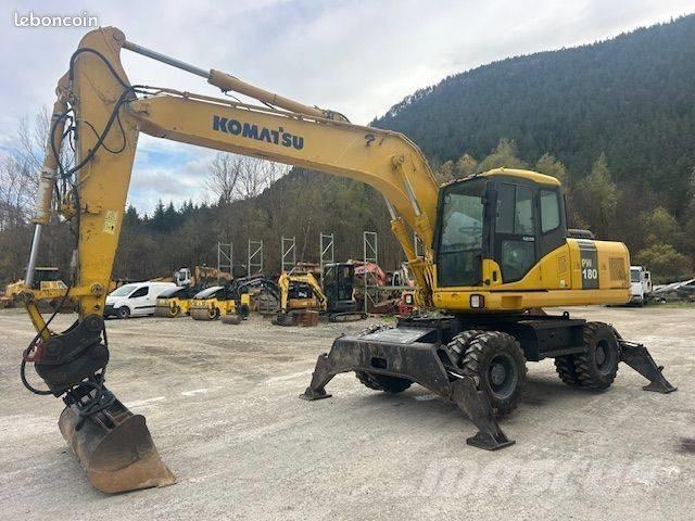 Komatsu PW 180 Wheeled excavators