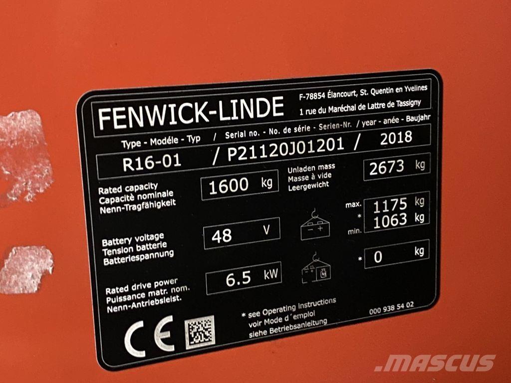 Linde R16-01 Reach truck