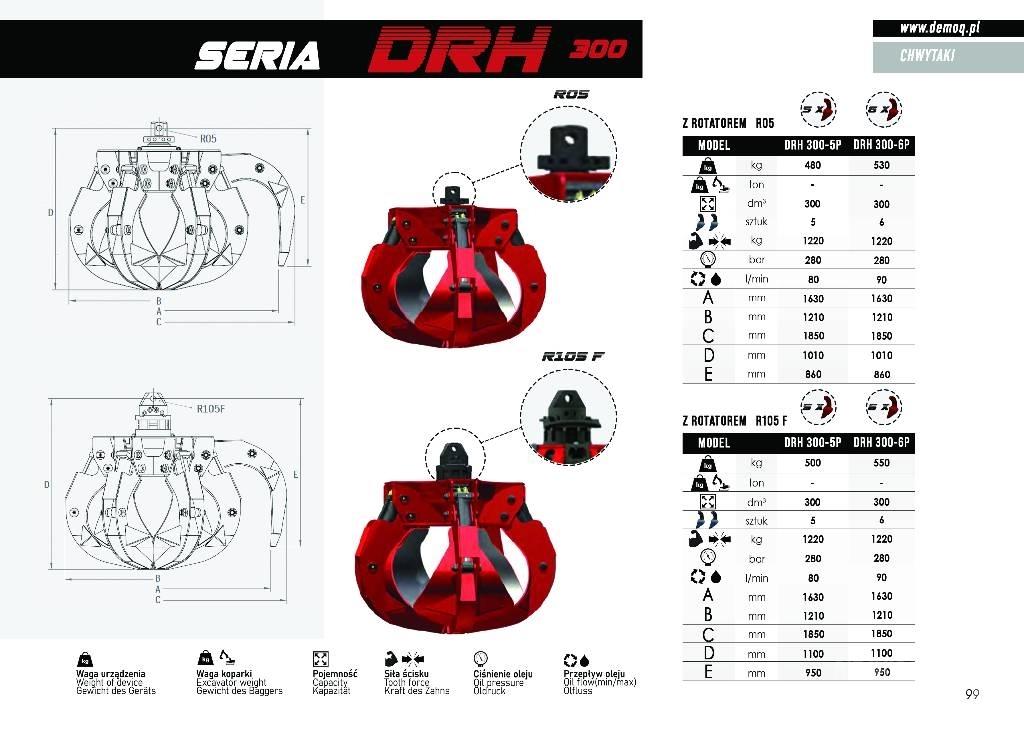  DEMOQ DRH280-6P Grapples