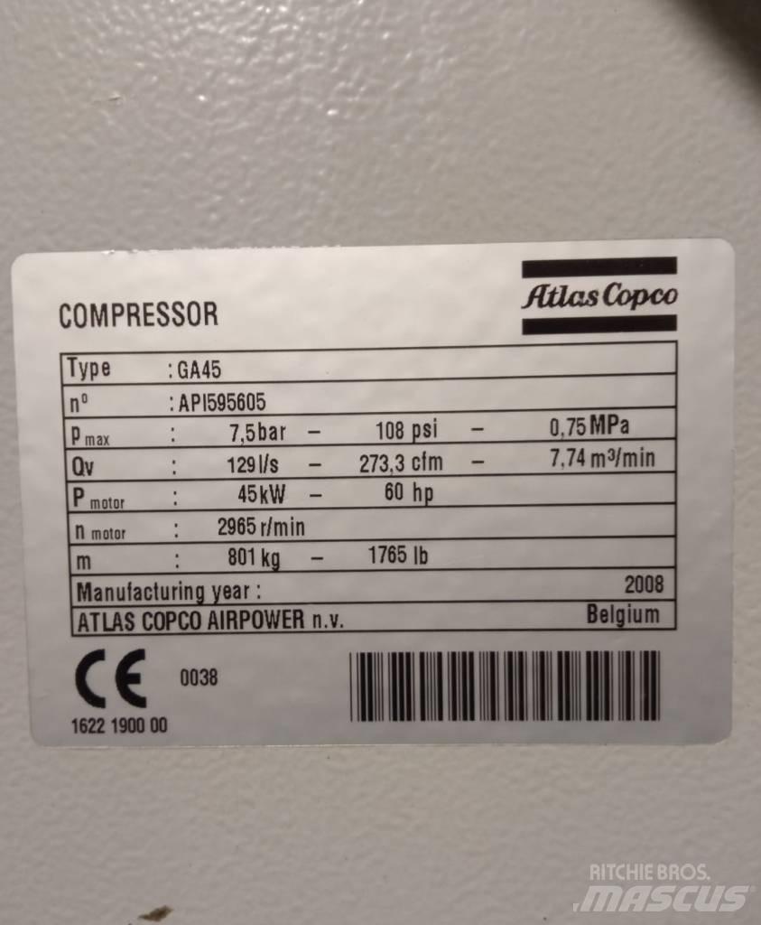 Atlas Copco GA45 Compressors