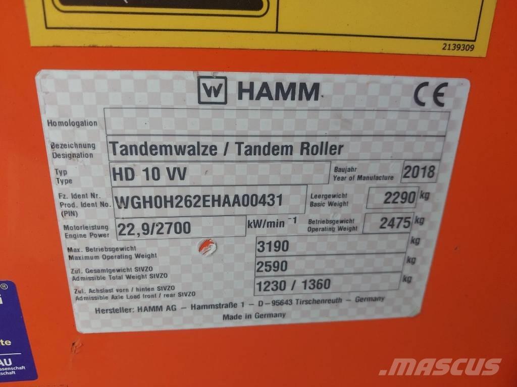 Hamm HD 10 VV Plate compactors