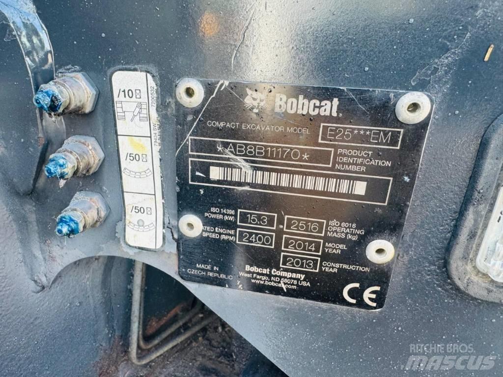 Bobcat E 25 Mini excavators < 7t (Mini diggers)