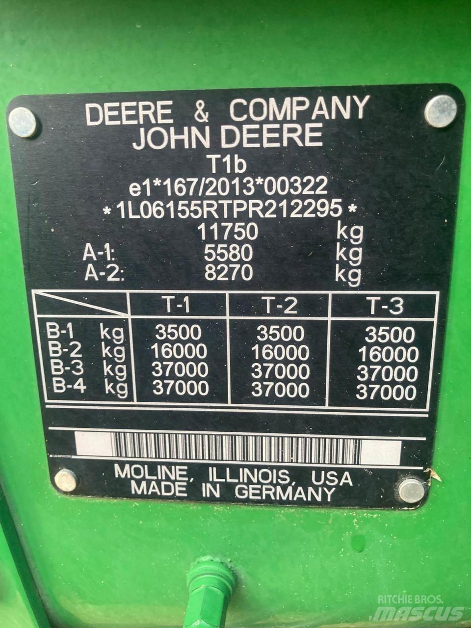 John Deere 6R 155 Tractors