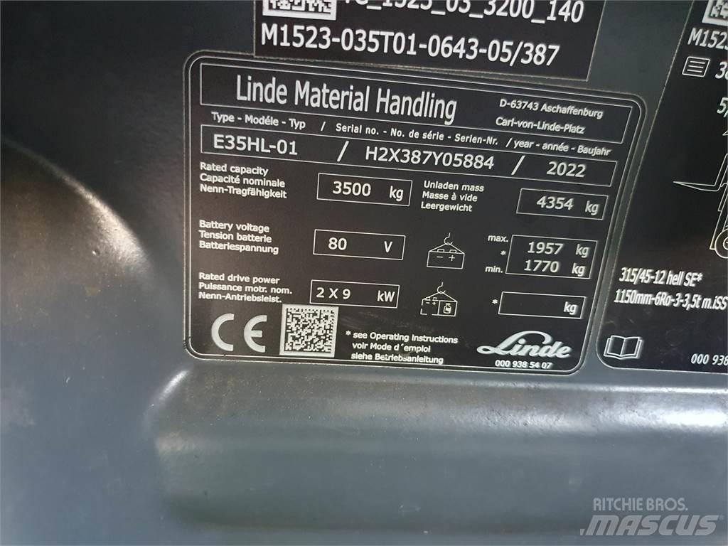 Linde E35HL Electric forklift trucks