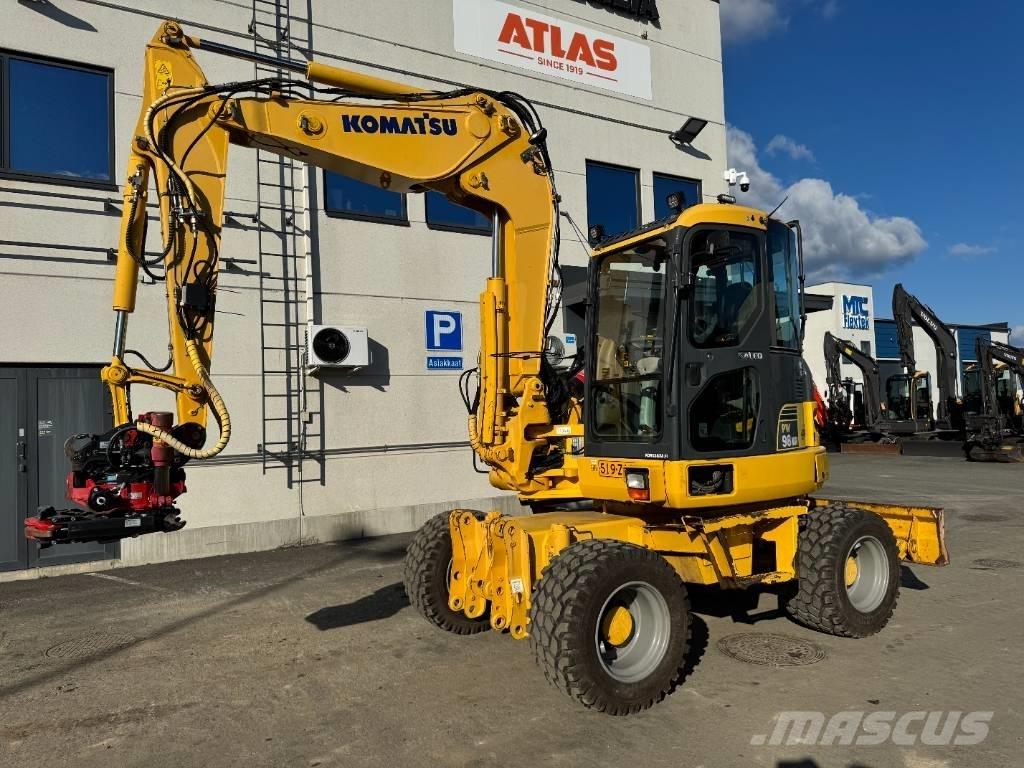 Komatsu PW 98 MR-6 Wheeled excavators