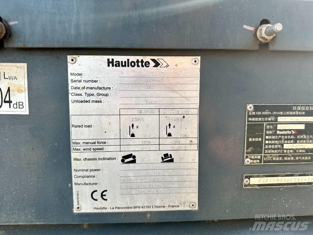 Haulotte HA16RTJ Articulated boom lifts