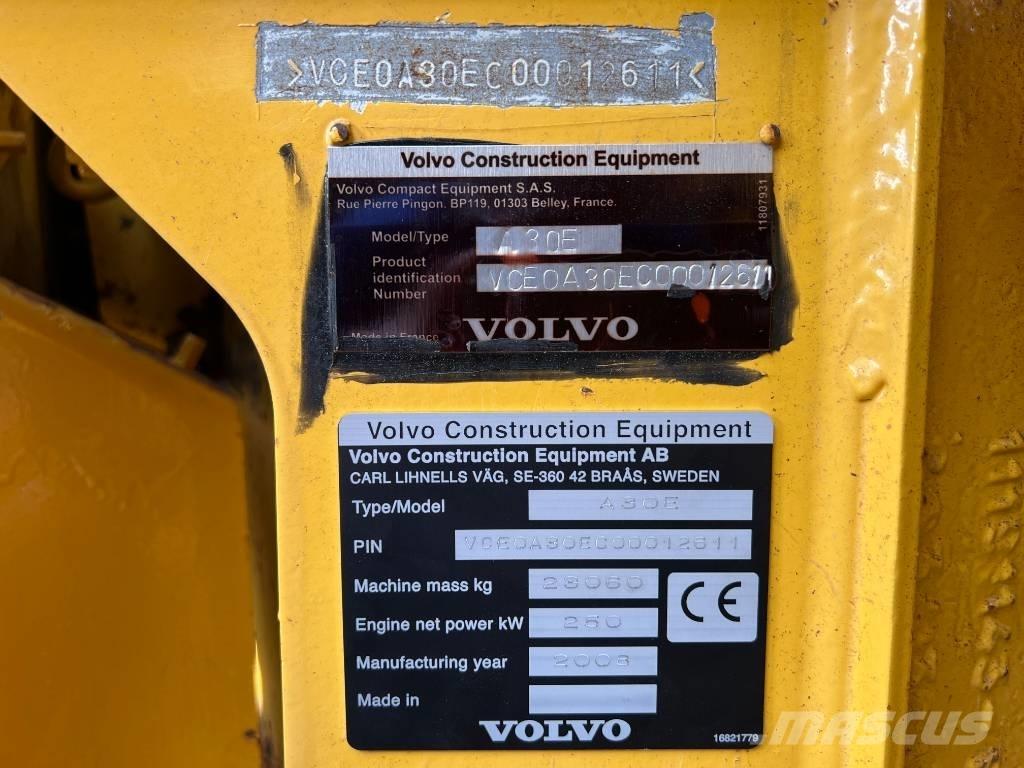 Volvo A30E Articulated Haulers