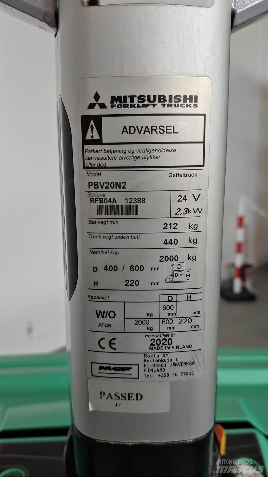 Mitsubishi PBV20N2 Other