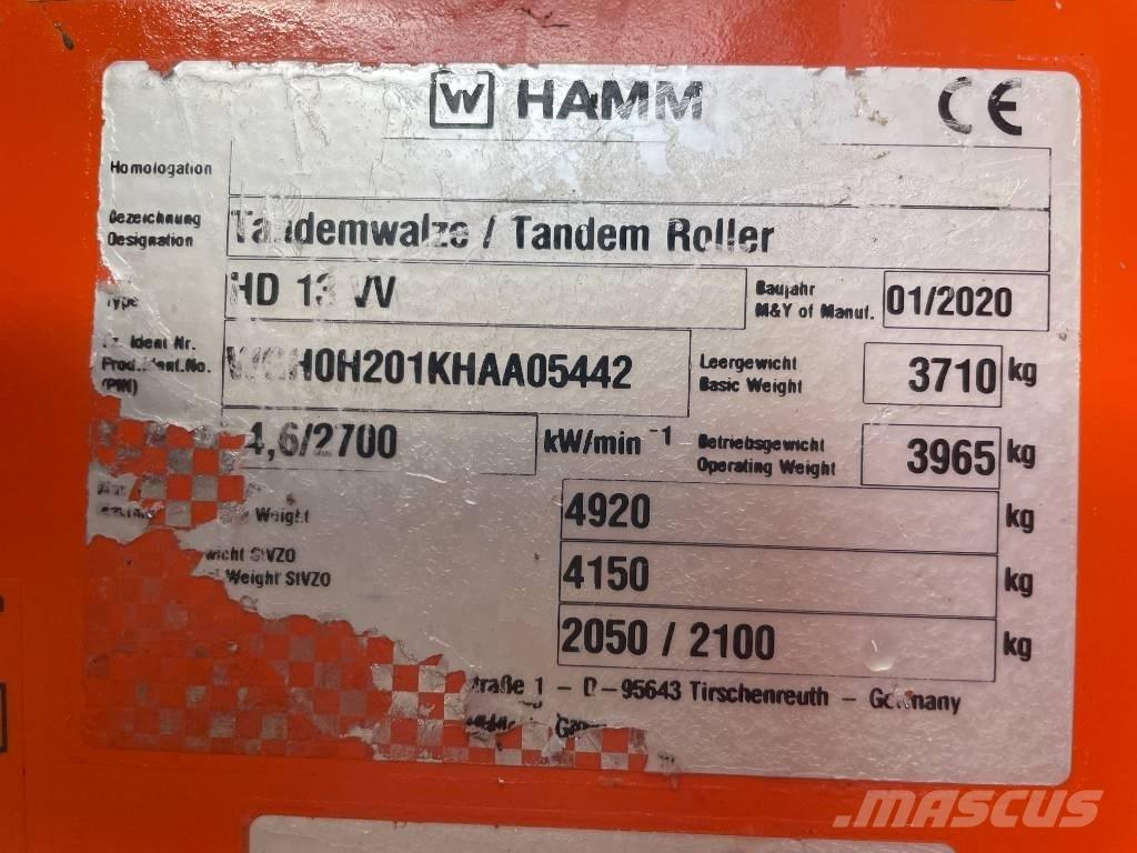 Hamm HD 13 VV Twin drum rollers