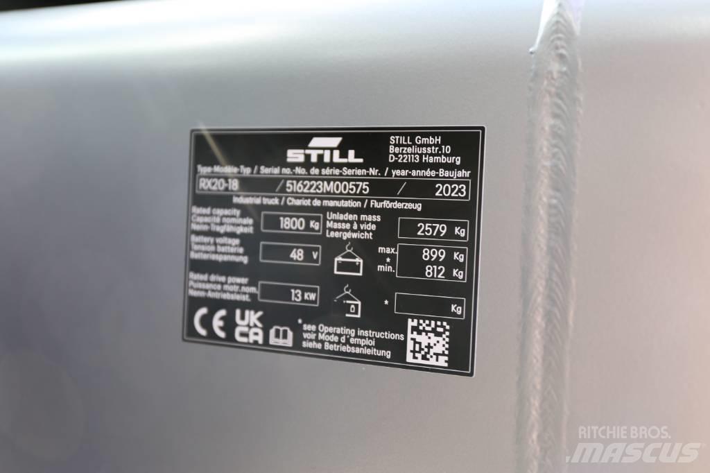 Still RX20-18 Electric forklift trucks
