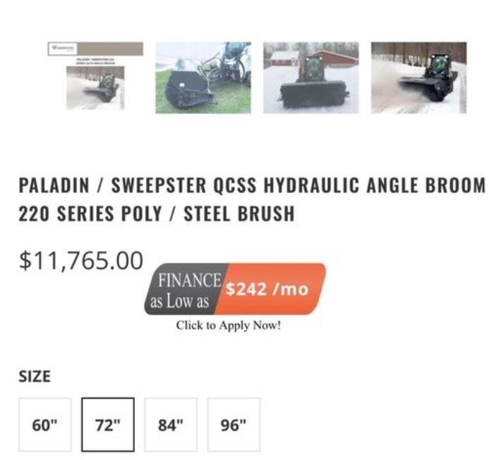 Sweepster 220 84” Brushes