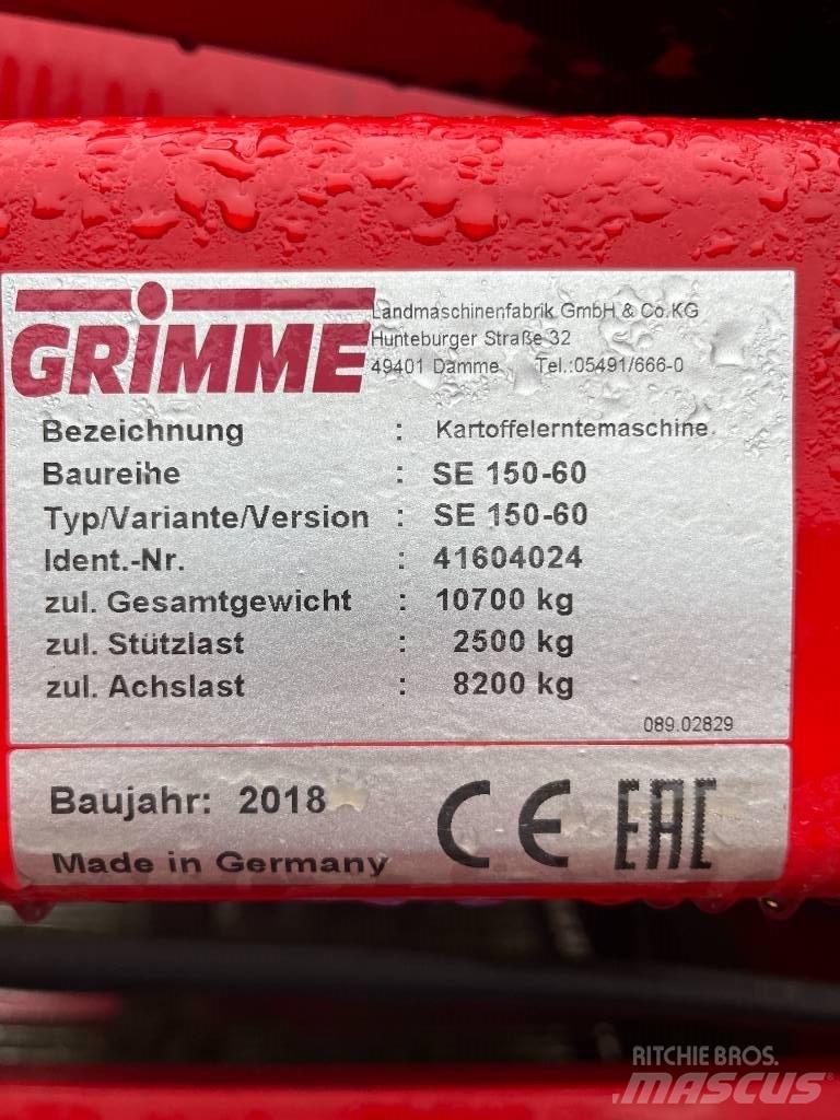 Grimme SE 150-60 NB Potato harvesters