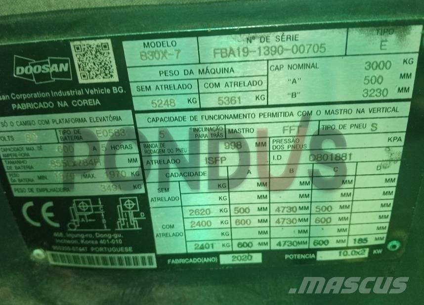 Doosan B22 Electric forklift trucks