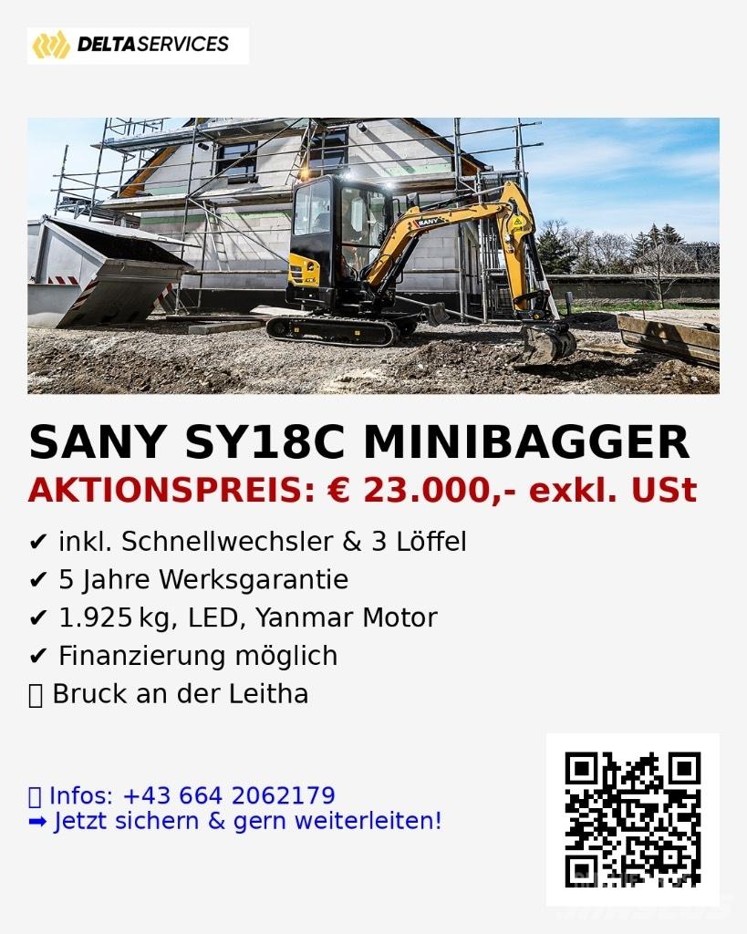 Sany SY 18 C Mini excavators < 7t (Mini diggers)