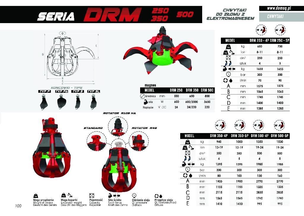  DEMOQ DRM250-5P Grapples