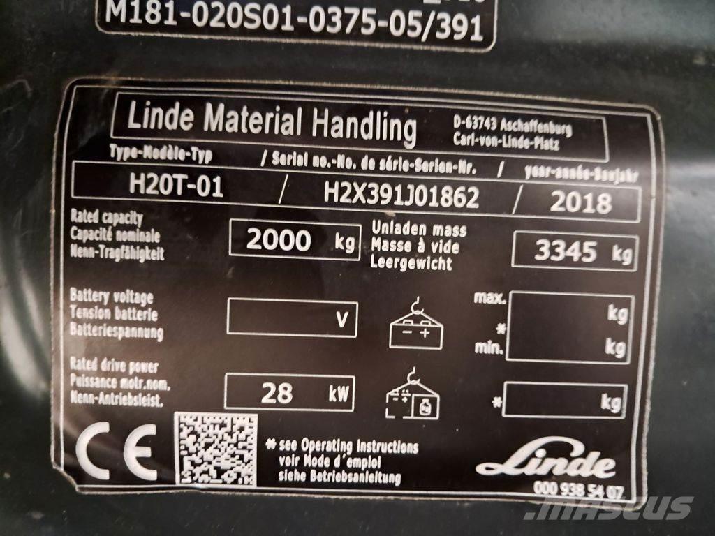 Linde H20T-01 LPG trucks
