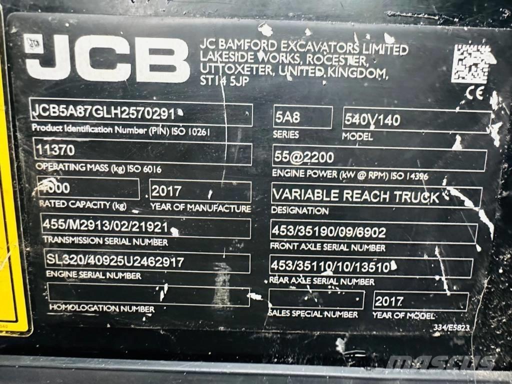 JCB 540-140 Telescopic handlers