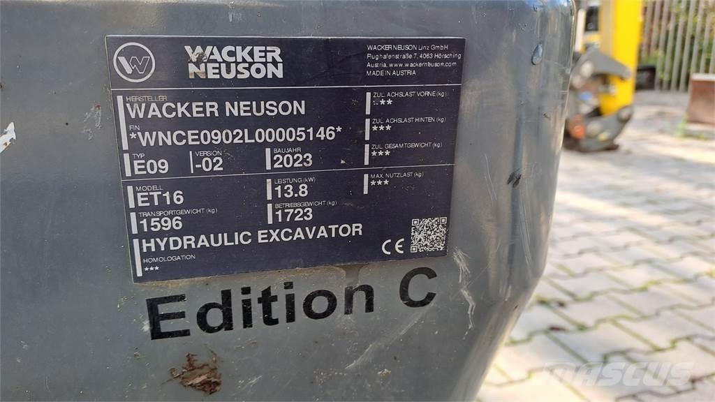 Wacker Neuson ET16 Crawler excavators