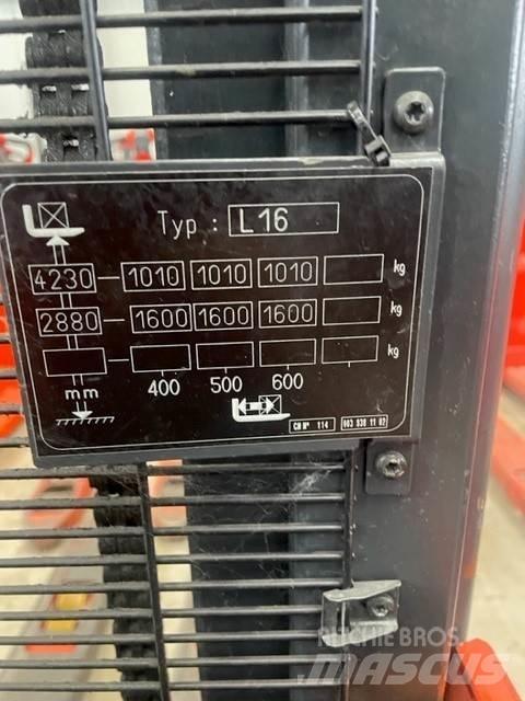 Linde L16 Pedestrian stacker