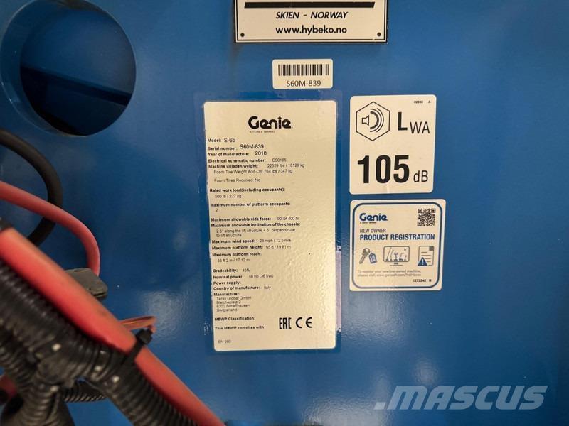 Genie S65 Telescopic boom lifts