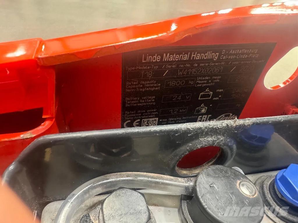 Linde T 18 Low lifter