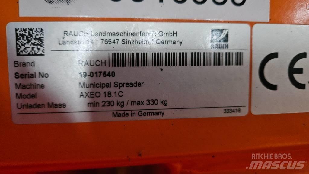 Rauch Axeo 18.1C Sand and salt spreaders