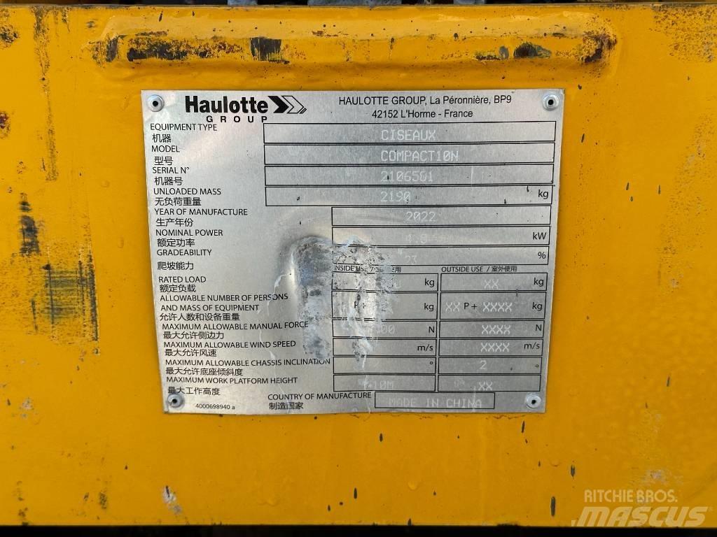 Haulotte COMPACT 10N Scissor lifts