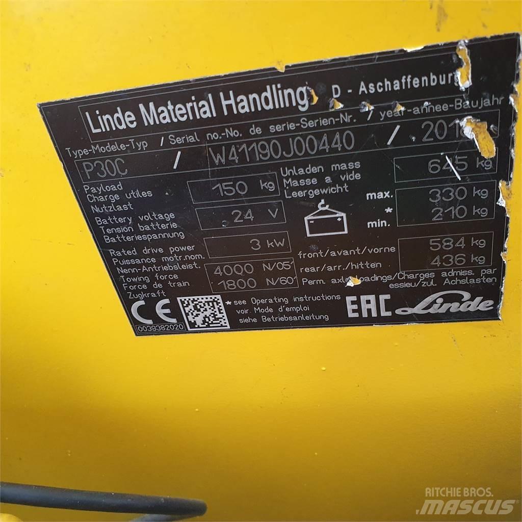 Linde P30C Tow truck