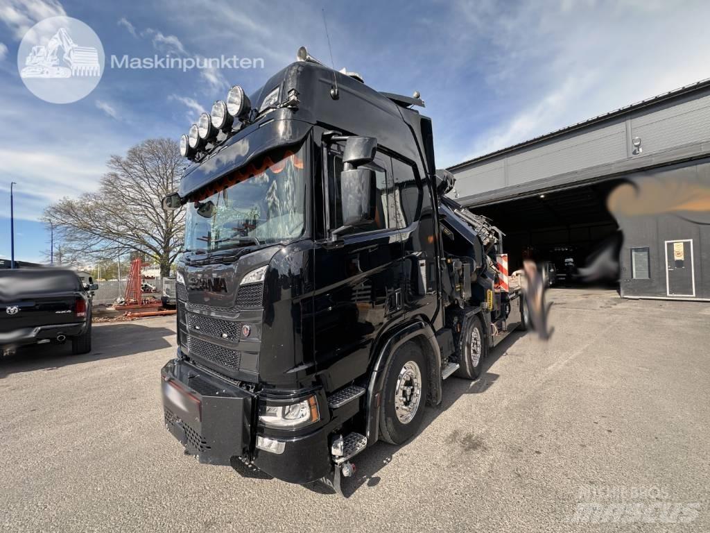 Scania R 500 Truck mounted cranes