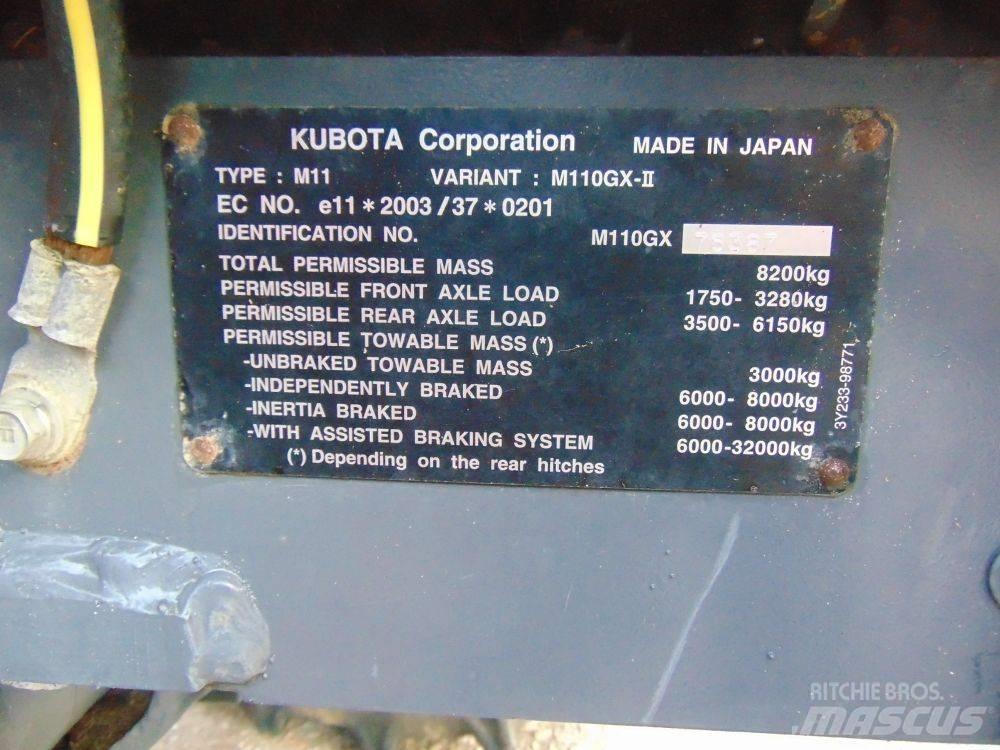 Kubota M 110 GX Tractors