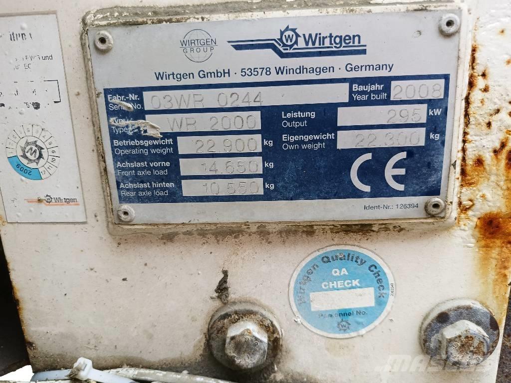 Wirtgen WR 2000 Asphalt recycling