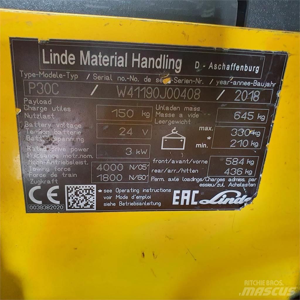 Linde P30C Tow truck