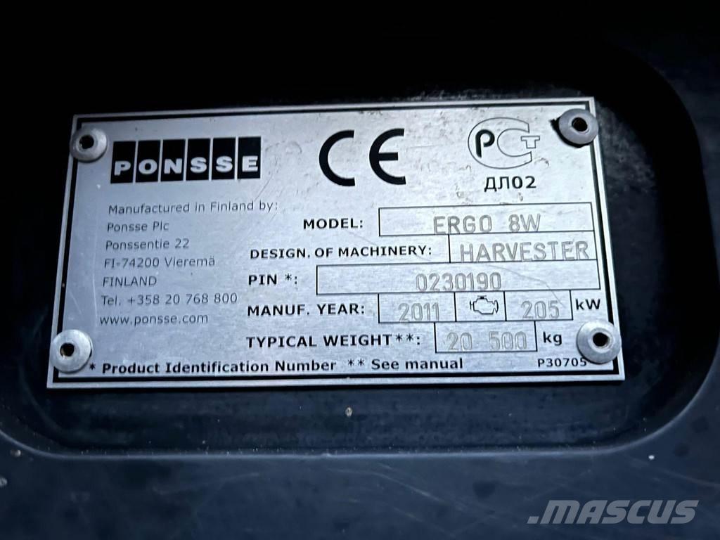 Ponsse Ergo 8W Harvesters