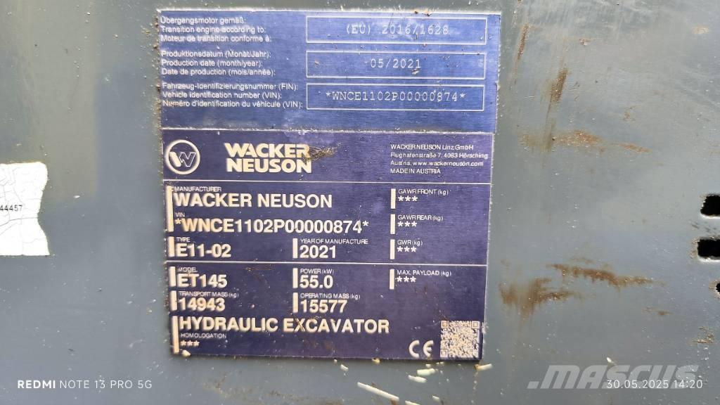 Wacker Neuson ET 145 Crawler excavators