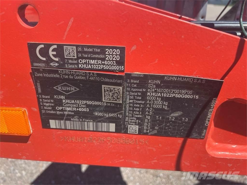 Kuhn Optimer + 6003 Farm machinery