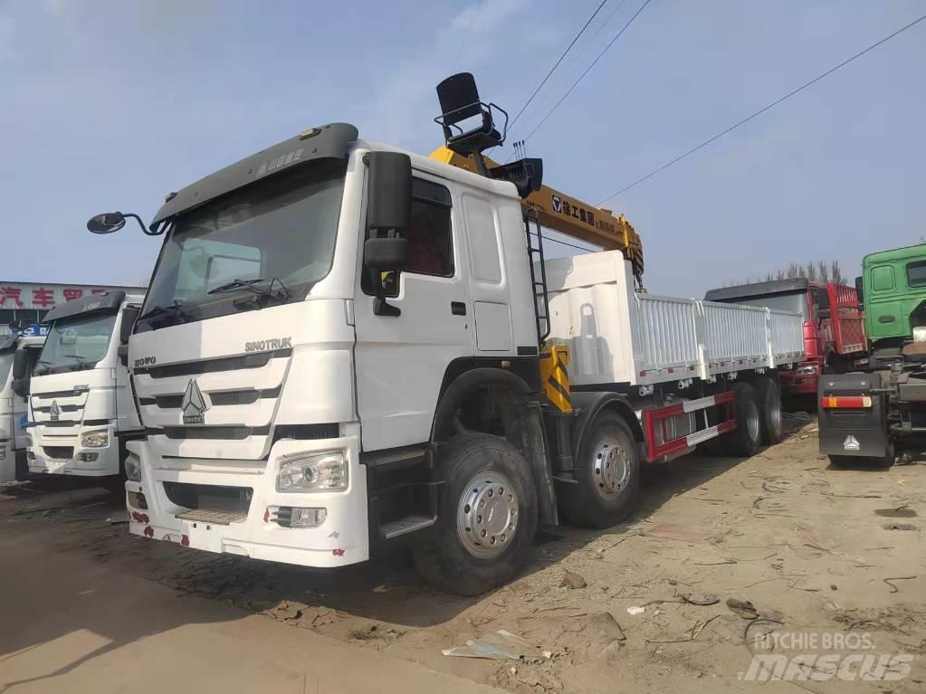 Howo 375 8X4 Truck mounted cranes