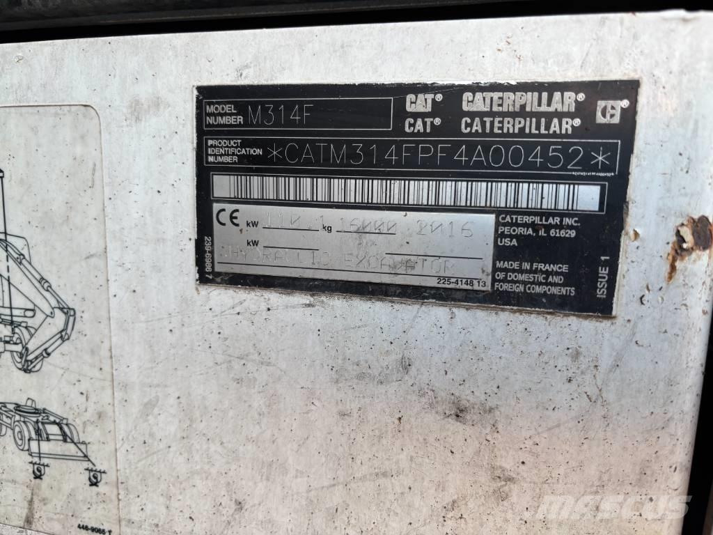 CAT m314f Wheeled excavators