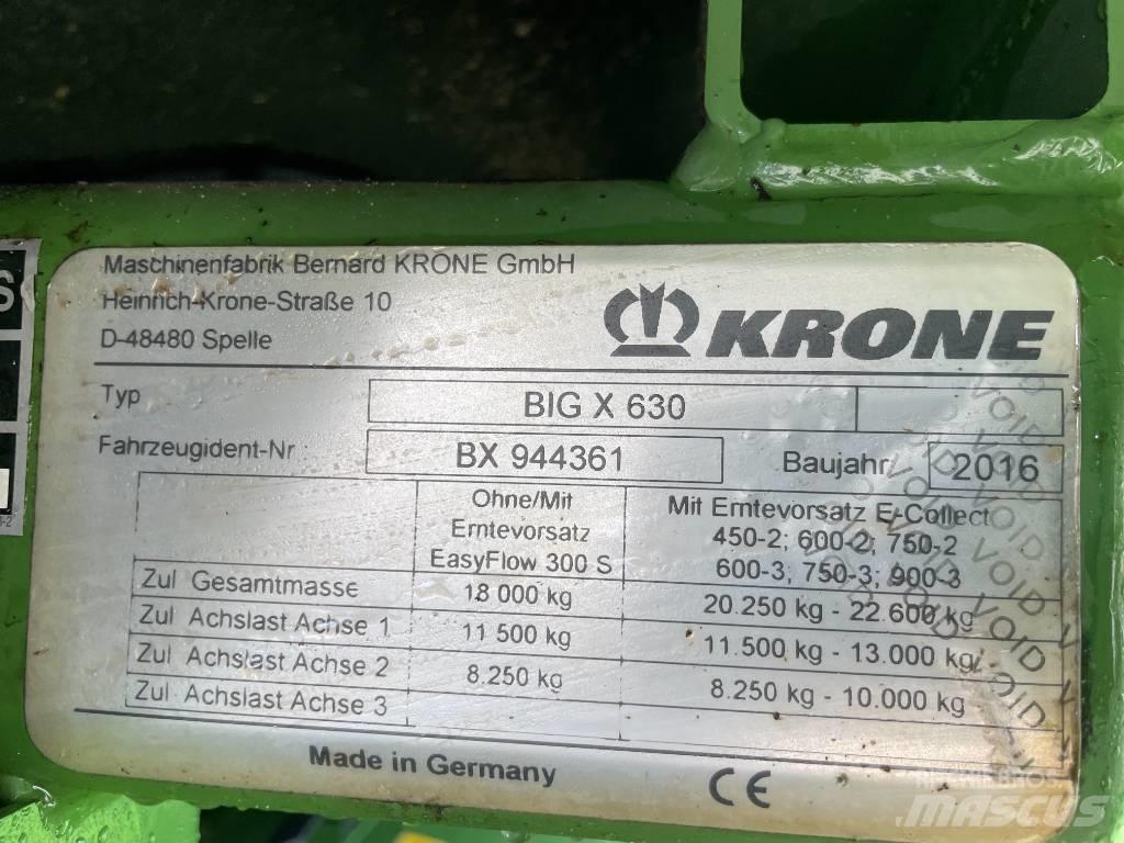 Krone Big X 630 Forage harvesters