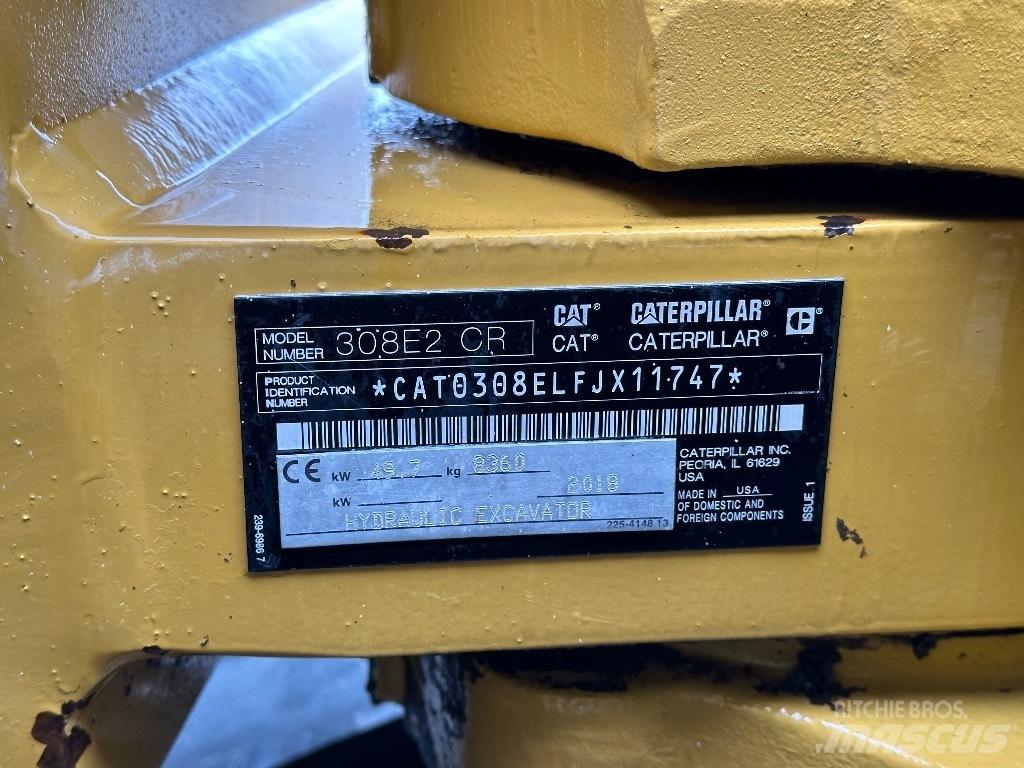 CAT 308E2 CR Mini excavators  7t - 12t