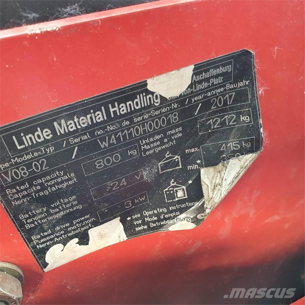 Linde V08-02 Medium lift order picker