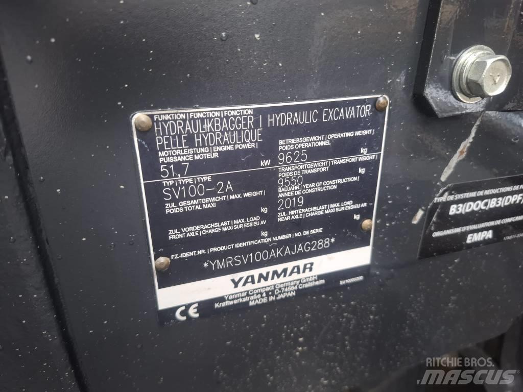 Yanmar SV 100-2A Mini excavators  7t - 12t