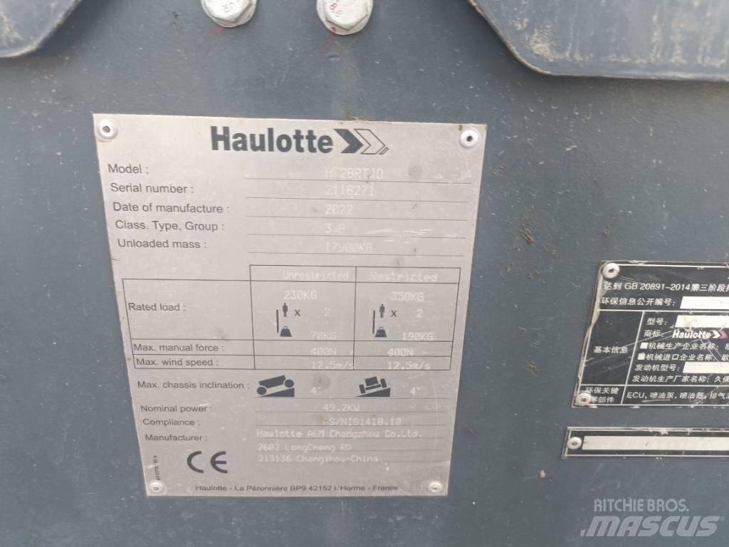 Haulotte HT28RTJO Telescopic boom lifts