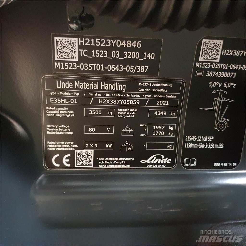 Linde E35HL Electric forklift trucks