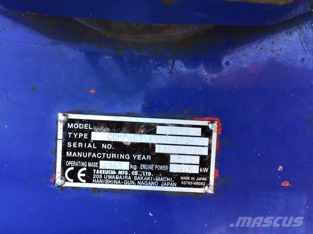 Takeuchi TB 250 Mini excavators < 7t (Mini diggers)