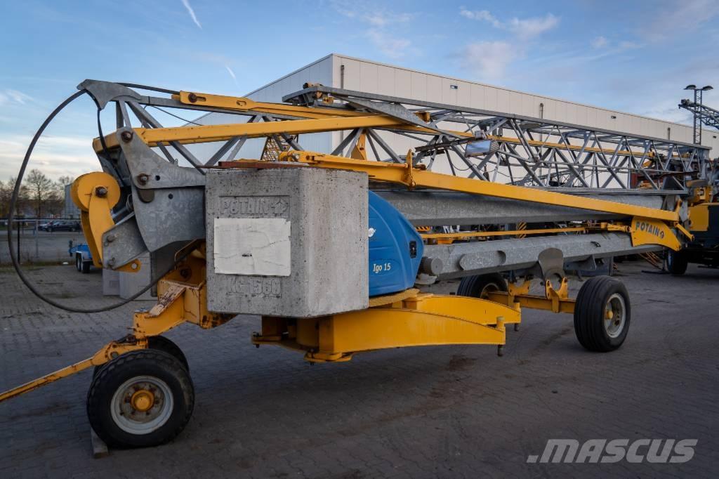 Potain Igo 15 Self-erecting cranes