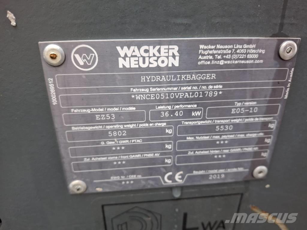 Wacker Neuson EZ 53 Mini excavators < 7t (Mini diggers)