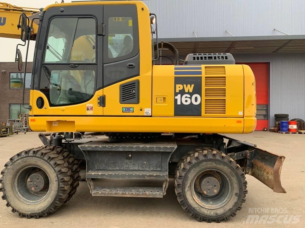 Komatsu PW 160 Wheeled excavators