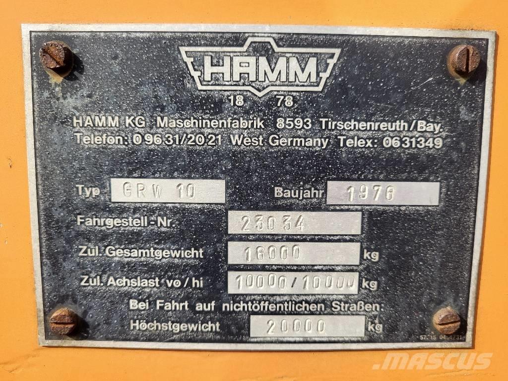 Hamm GRW 10 Pneumatic tired rollers