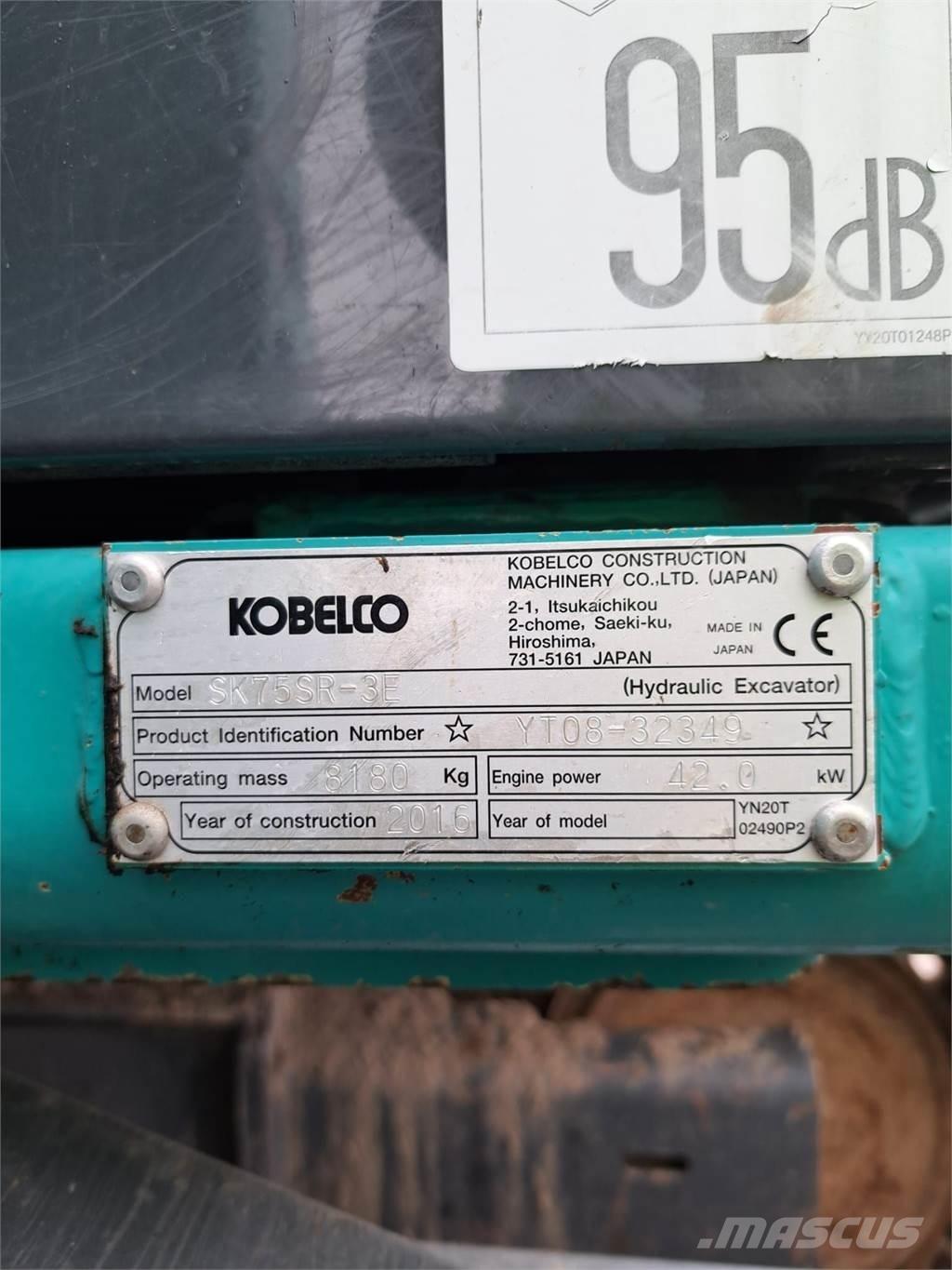 Kobelco SK75SR-3E Mini excavators < 7t (Mini diggers)